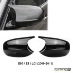 M style Mirror Caps set for BMW E90 / E91 LCI (09-11), glossy black
