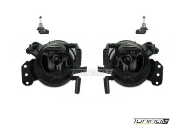 Fog lights for BMW E90 / E91 (05-11) with M-Sport / M3-look bumper, smoked 