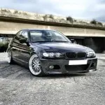 M3 išvaizdos Priekinis Bamperis, skirtas BMW E46 sedan / touring / coupe (98-05), su skaidriais priešrūkiniais