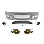 M-Tech Front Bumper for BMW E46 (99-06) coupe / cabrio, with yellow fog lights
