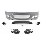 M-Tech Priekinis Bamperis, skirtas BMW E46 (99-06) coupe / cabrio, su skaidriais priešrūkiniais