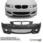 M5-inspired Front Bumper for BMW E60 / E61 PRE-LCI (03-07) with 24 mm PDC holes