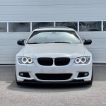 Front Bumper Lip Spoiler for BMW E92 / E93 LCI (10-13) with M Sport bumper, glossy black