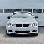 WR Priekinis Pažeminimas skirtas BMW E92 / E93 LCI (10-13) su M-Pack bamperiu, juodas blizgus - SUTVIRTINTA VERSIJA