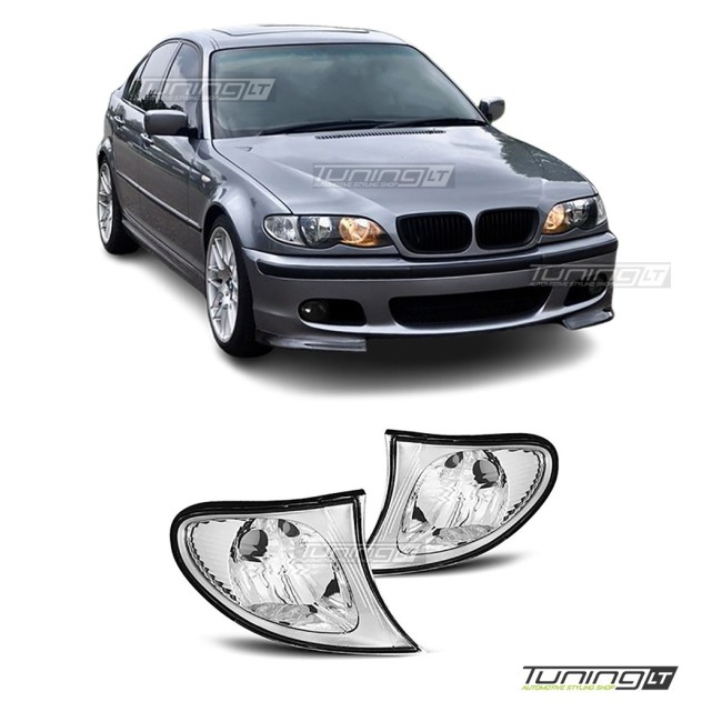 Turn signals for BMW E46 sedan / touring (01-05), clear