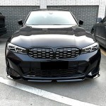 Performance Front bumper Lip Spoiler for BMW G20 / G21 LCI (22-25), glossy black