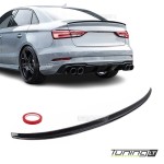 Trunk Spoiler for Audi A3 8V / S3 8V Sedan, glossy black