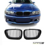 Kidney grille for BMW E46 coupe / convertible (99-03), matte black 