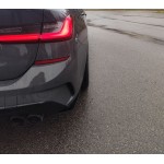 Universal Rear Bumper Side Flaps - Splitters, glossy black, ABS Plastic