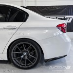PSM style Rear Bumper Side Splitters, set for BMW F30 / F31, glossy black