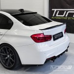 PSM style Rear Bumper Side Splitters, set for BMW F30 / F31, glossy black
