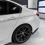 PSM style Rear Bumper Side Splitters, set for BMW F30 / F31, glossy black