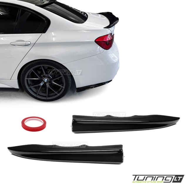 PSM style Rear Bumper Side Splitters, set for BMW F30 / F31, glossy black PSM style Rear Bumper Side Splitters, set for BMW F30 / F31, glossy black
