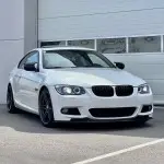 WR Priekinis Pažeminimas skirtas BMW E92 / E93 LCI (10-13) su M-Pack bamperiu, juodas blizgus - SUTVIRTINTA VERSIJA