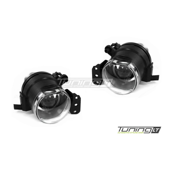 Fog lights with lens for BMW E60 / E61 (03-07) with standard bumper, clear Fog lights with lens for BMW E60 / E61 (03-07) with standard bumper, clear