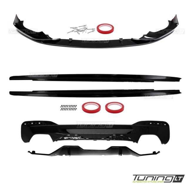 Performance Paketas skirtas BMW G30 / G31 PRELCI (17-20) su M-Pack, juodas blizgus Performance Paketas skirtas BMW G30 / G31 PRELCI (17-20) su M-Pack, juodas blizgus