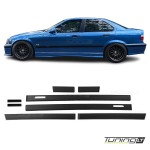 M išvaizdos Platūs šoniniai Durų Moldingai, komplektas skirtas BMW E36 Sedan / Touring (90-99)