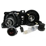 Headlights with lenses for BMW E30 (84-94), smoked 