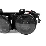 Headlights with lenses for BMW E30 (84-94), smoked 