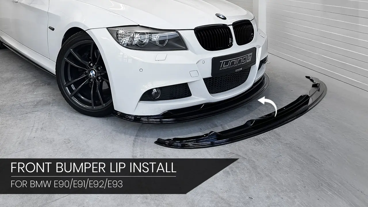 SUMONTUOTAS BMW E90 / E91 M SPORT MODELIAMS SKIRTAS PRIEKINIS WR LIPAS (VIDEO)