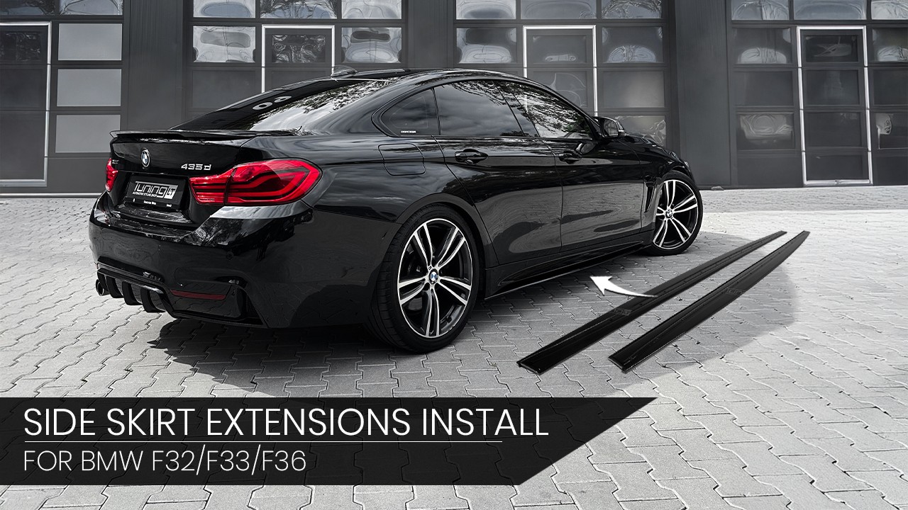 Side Skirt Performance Extensions for BMW F32 / F33 / F36 M Sport (VIDEO)