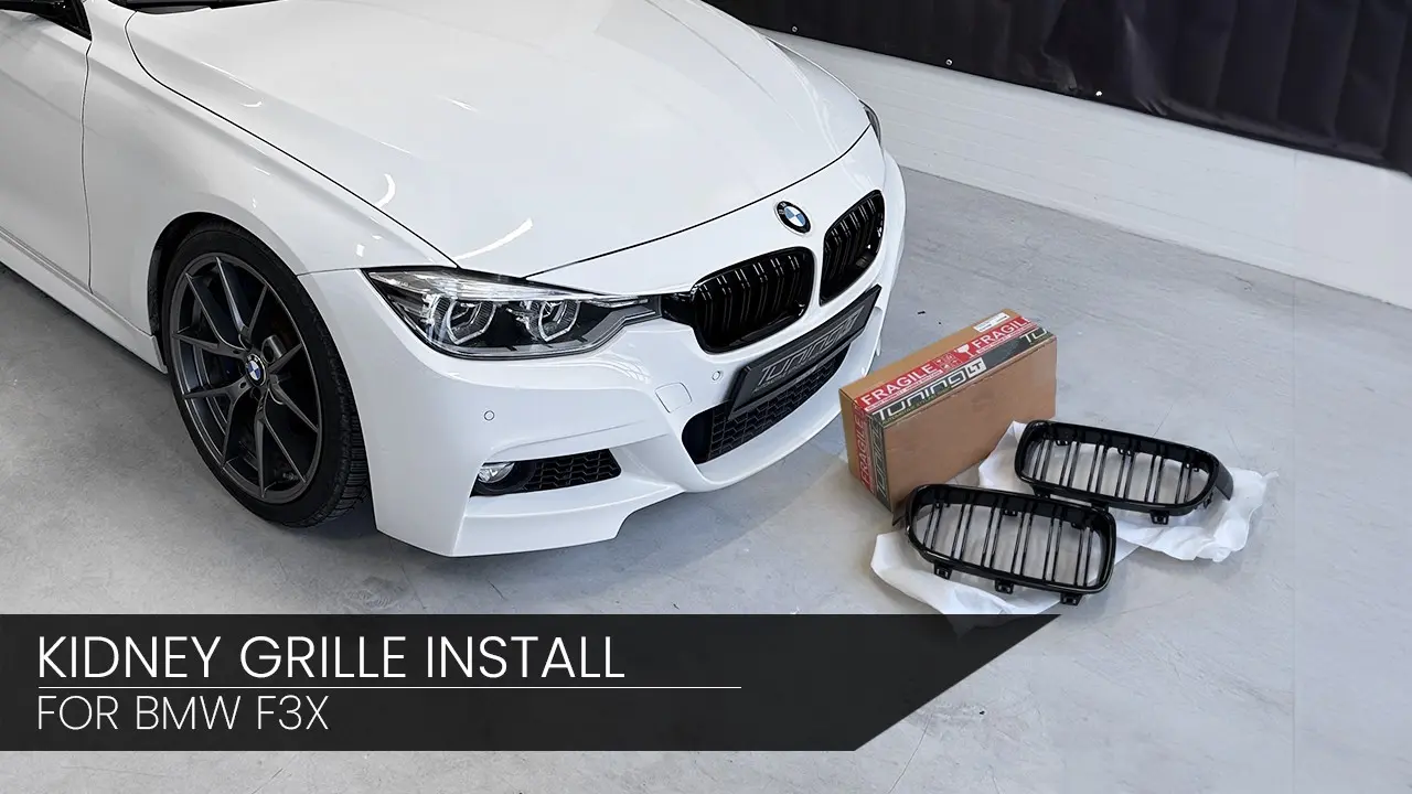 BMW F30 / F31 priekinių grotelių keitimas (VIDEO)