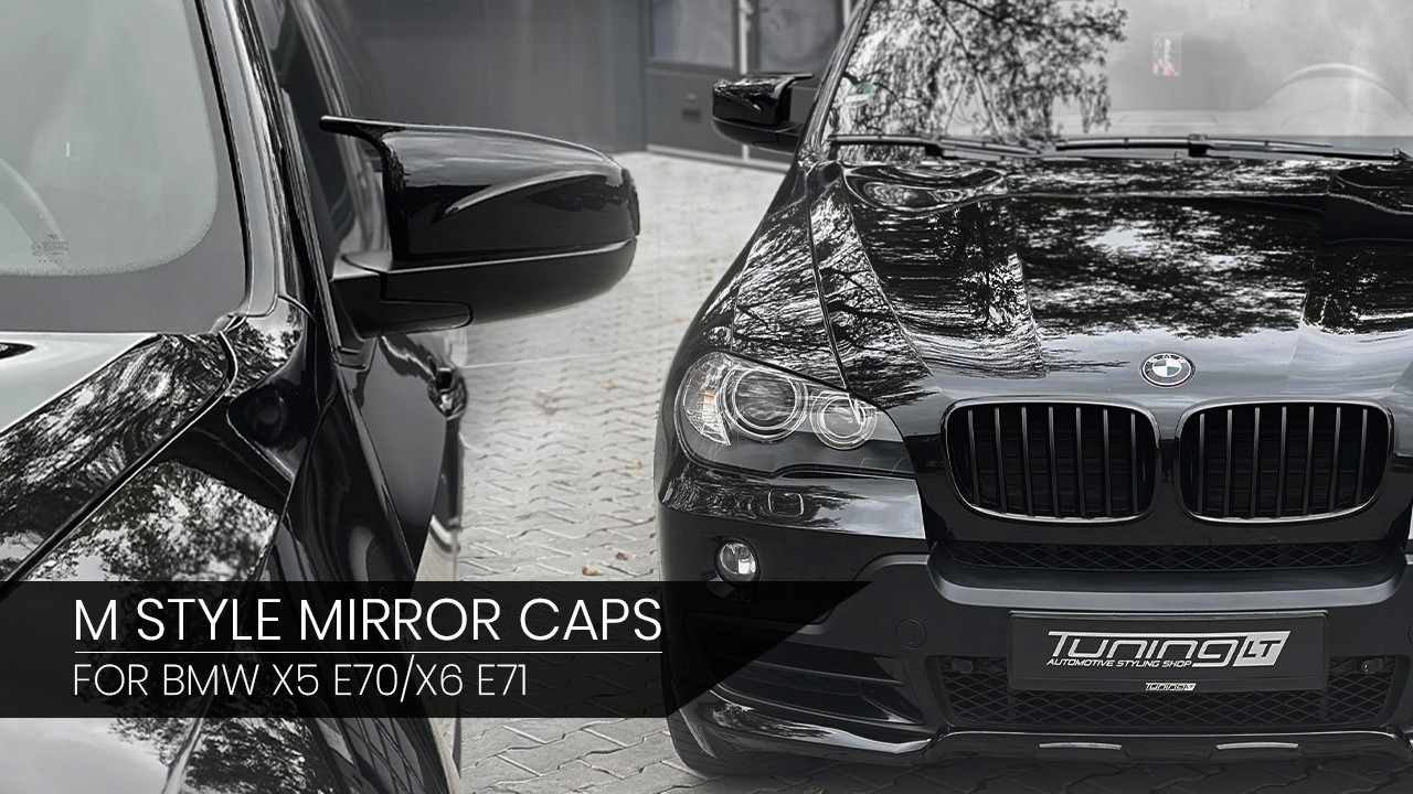 Our M style Mirror Covers For BMW E70 X5 / E71 X6 Installed (VIDEO)
