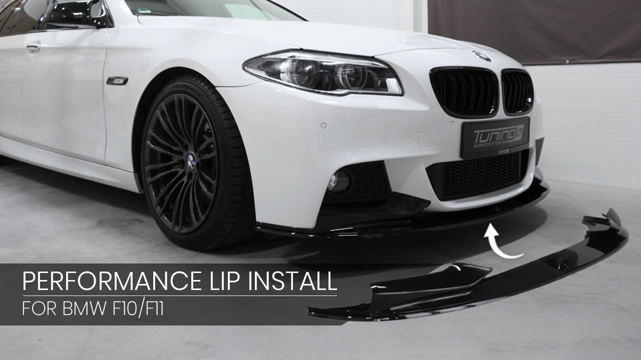 OUR PERFORMANCE FRONT BUMPER LIP FOR BMW F10 / F11 INSTALLED (VIDEO)